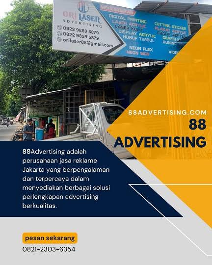Dasar-Dasar Signage Bisnis: Panduan Memahami Kualitas Reklame Jakarta dan Proses Laser Cutting (88 Advertising Jakarta)